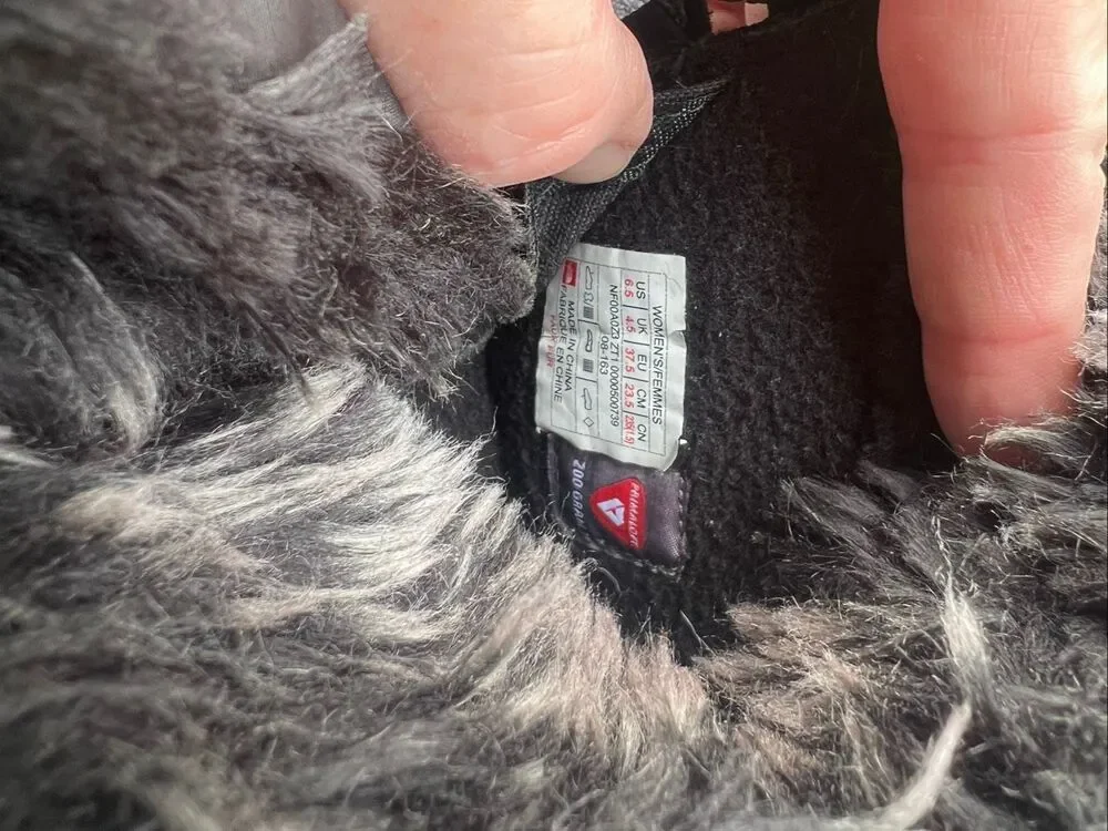THE NORTH FACE NUPTSE PURNA BOOT Black WOMEN'S Size 6.5